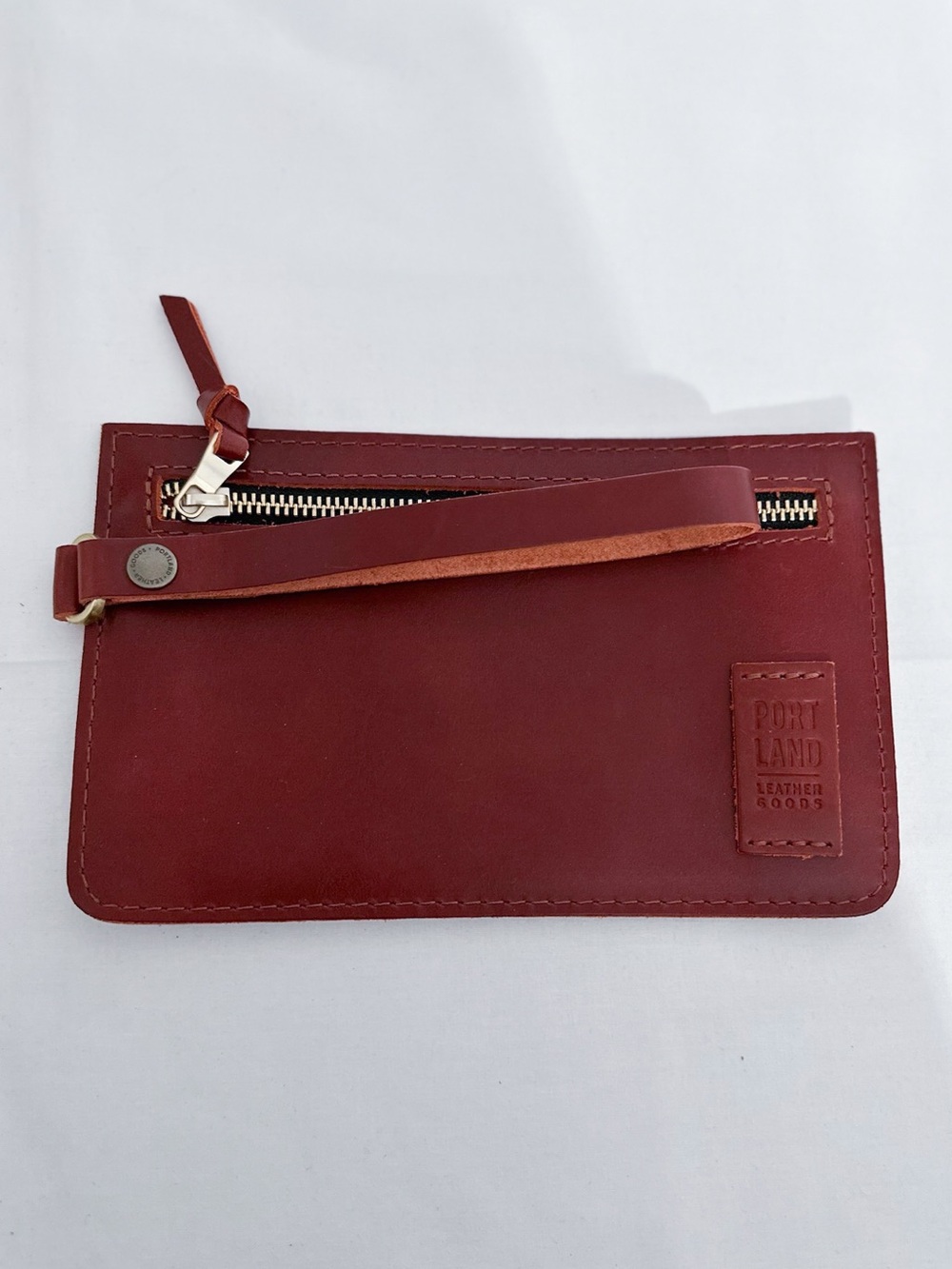 NEW Portland Leather Goods Adriana Pouch Shade Possibly Madrone Wristlet - Picture 6 of 13